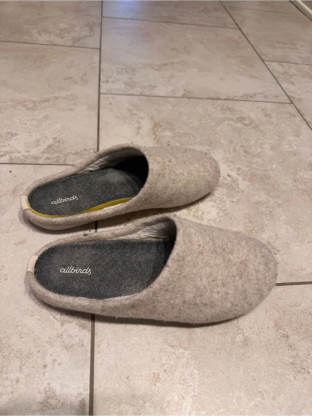 allbirds Men’s Heather Gray Wool Slip-On Clogs